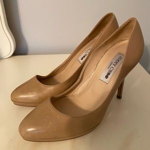 Jimmy Choo nude pumps